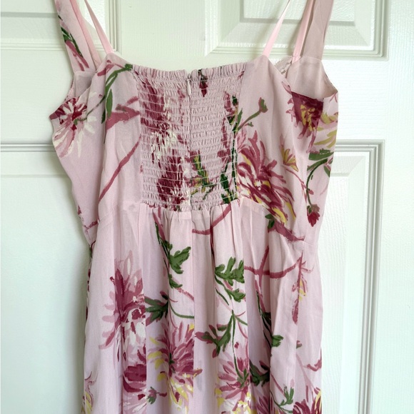 Reformation Irisa Maxi Dress Floral Pink Enchanting Chrysanthemum Floral Pink 6 - Picture 10 of 12